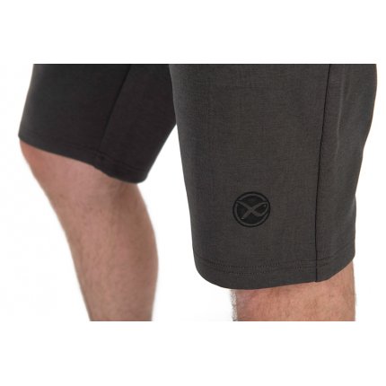Matrix Kraťasy Black Edition Jogger Shorts Dark Grey Lime
