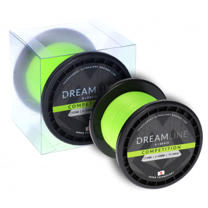 Mikado Pletená Šňůra Dreamline Competition 0.23mm/23.61kg/2100m Fluo Zelená 1 Cívka Mikado Pletená Šňůra Dreamline Competition 0.23mm/23.61kg/2100m Fluo Zelená 1 Cívka