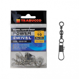 Trabucco karabinka s obratlíkem Barrel Interlock Snap 12ks|vel.6 (18kg)