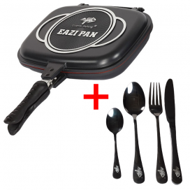 Giants Fishing Akční Set Pánev Na Vaření Eazi Pan Large + Sada Nerezových Příborů Giants Fishing Akční Set Pánev Na Vaření Eazi Pan Large + Sada Nerezových Příborů
