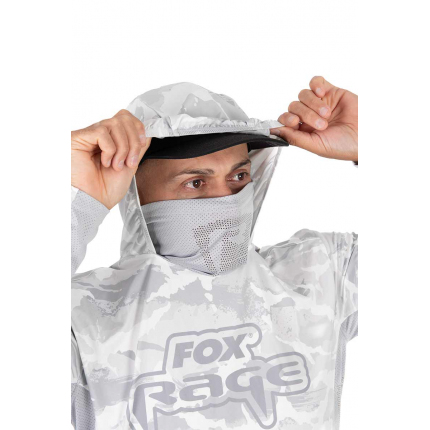 Fox Rage Triko UV Hooded Light Camo Top