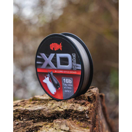 Spomb Splétaná Šňůra XD Pro Braid Grey 0,14 mm 300 m