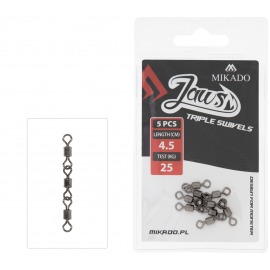 Mikado Obratlík Jaws Triple Swivels 5 Ks