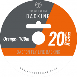 Wychwood Dacron Flyline Backing 20Lb, 100m Orange