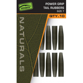 Fox Převleky Edges Naturals Power Grip Tail Rubbers Size 7 10 ks