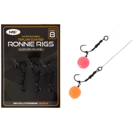 NGT Návazec Ronnie Rig & Teflon Hooks 3ks