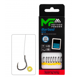 Mikado Návazec Mf Mf14 S Gumkou Haken Mit Wiháček S Protihrotem Číslo 14 / Vlasec: 0.18mm/10cm 8 Ks