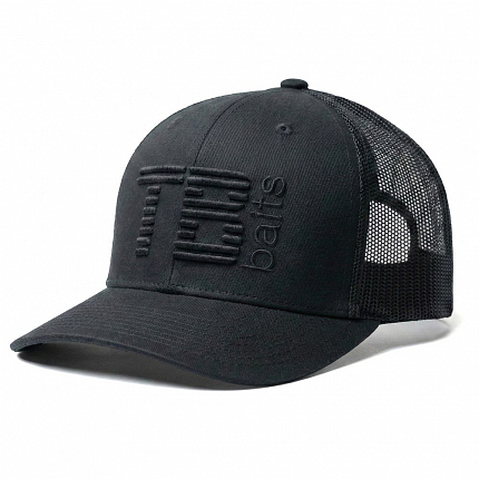 TB Baits Kšiltovka Trucker Cap 3D Logo Black