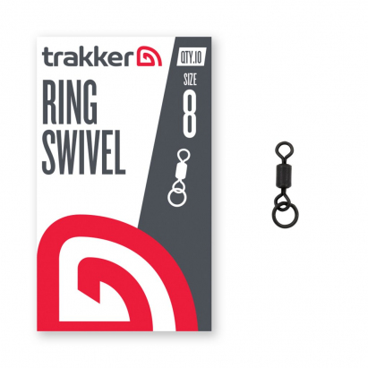 Trakker Obratlíky s kroužkem Ring Swivel vel.8, 10ks