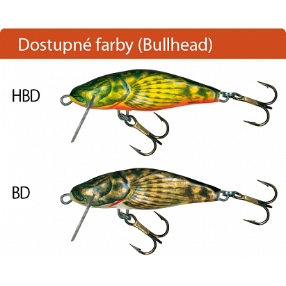 Salmo rybářské woblery BULLHEAD BD6S barva BD