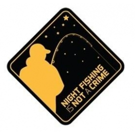 Delphin Nálepka Night Fishing is Not a Crime