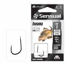 Mikado Navázané Háčky Sensual Iseama No 2 Bn / Vlasec: 0.22mm/70cm 8 Ks