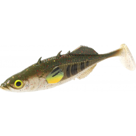 Mikado Nástraha Real Fish Stickleback 8cm / Green Pumpkin 5 Ks