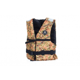 Plovoucí a záchranná vesta pro dospělé FOREST maskáč Velikost: S/M obvod: 86-107cm / 40-60kg / 50N