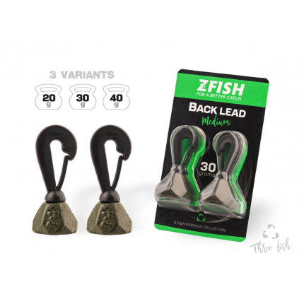 Zfish Back Lead 2 ks