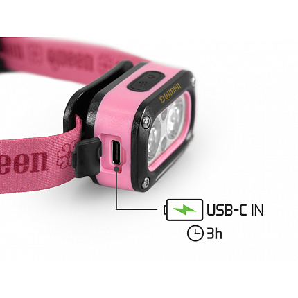 Delphin Nabíjecí Čelovka Queen 3W 115lm 1200mAh