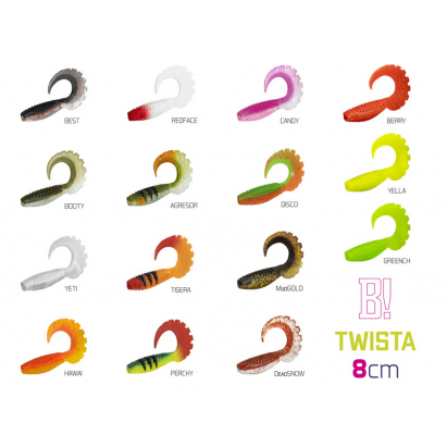 Umělá nástraha Delphin TWISTA UVs / 5ks Velikost: 8cm/HAWAI Umělá nástraha Delphin TWISTA UVs / 5ks Velikost: 8cm/HAWAI