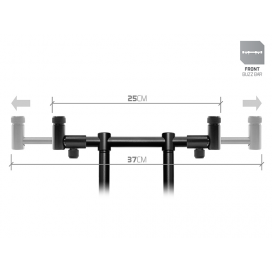 Delphin Zadní Hrazda Pro 2 Pruty RPX / ProSTALX BW 25 - 35 cm Delphin Zadní Hrazda Pro 2 Pruty RPX / ProSTALX BW 25 - 35 cm