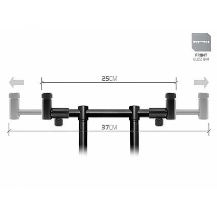 Delphin Zadní Hrazda Pro 2 Pruty RPX / ProSTALX BW 25 - 35 cm