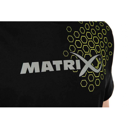 Matrix Tričko Black Hex Print T-Shirt