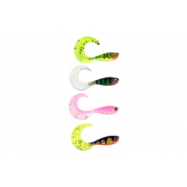 Fox Rage Gumová Nástraha UV Micro Grub Tail Mixed Colour Pack 4 cm 8 ks