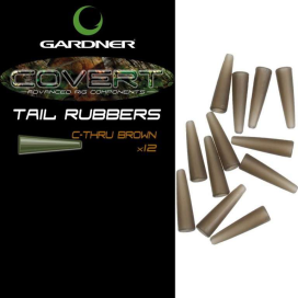 Gardner Převleky Covert Tail Rubbers| C-Thru Green ( průhledná zelená)