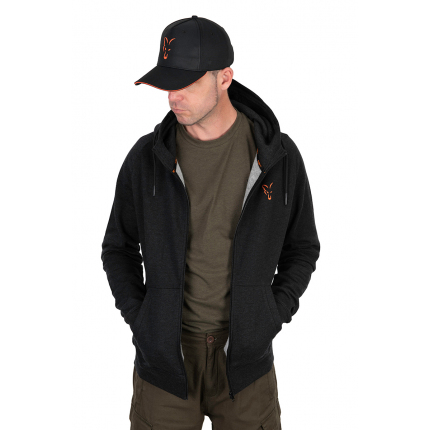Fox Mikina Collection Lightweight Hoodie Orange Black
