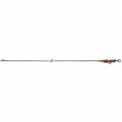 Anaconda olověnka Jungle Flexi Ring Swivel Safety Clip Leadcore Leaders 40lb 80cm 3ks hnědá