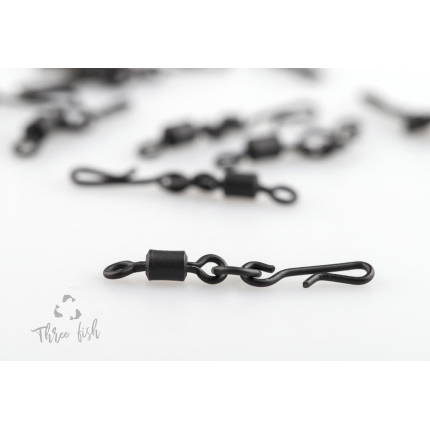 Zfish Obratlík Quick Change Ring Swivel Matt Velikost 8 10 ks