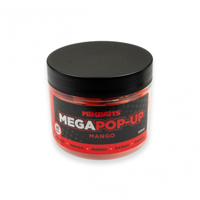 Mikbaits Mega fluo pop-up 300ml Mango 25mm