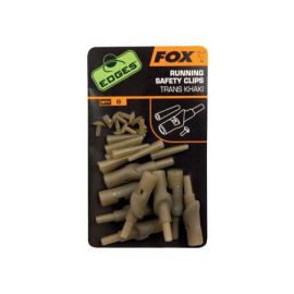 Fox Edges Running safety clips závěs na olovo trans khaki 8ks