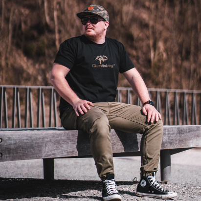 Giants fishing Tričko pánské černé Camo Logo Giants fishing Tričko pánské černé Camo Logo