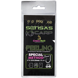 Sensas Navázaný háček Method Band 4015 10cm 8ks