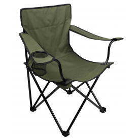 Mikado Židle Skládací S Područkami Zelená 1 Ks.