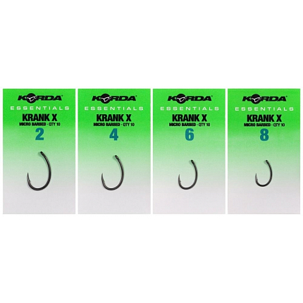 Korda Háčky Essentials Krank X Barbed 10 ks