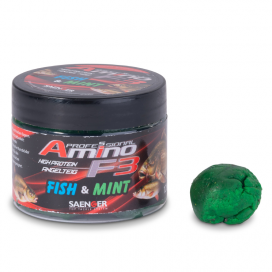 Saenger rybářské těsto Amino F-3 příchuť Ryba+máta 120g Saenger rybářské těsto Amino F-3 příchuť Ryba+máta 120g