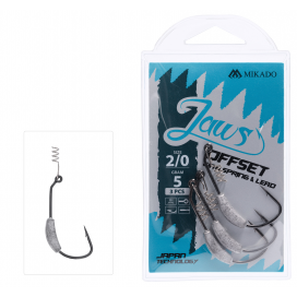 Mikado Háček Jaws Offset Hlavičky Se Zátěží3g Vel. 2/0 3 Ks
