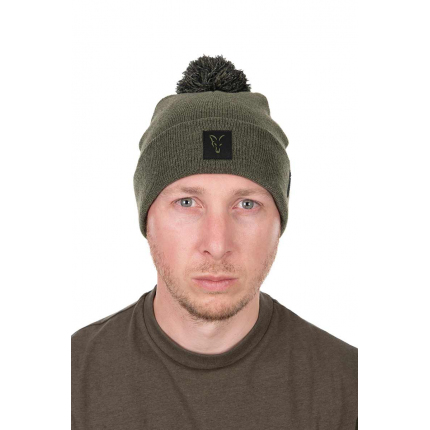 Fox Čepice Collection Bobble Hat Green Black