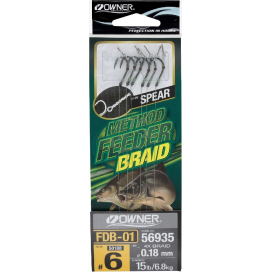 Owner Feederové návazce FDB-01 6 / 0,18mm / 6,8kg 6ks Owner Feederové návazce FDB-01 6 / 0,18mm / 6,8kg 6ks