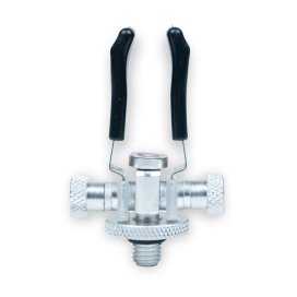 Garda klipy, hrazdy, uši - Klip na prut nastavitelný stříbrný