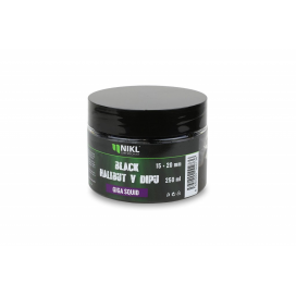 Nikl Black halibut v dipu Giga Squid 15+20mm, 250ml Nikl Black halibut v dipu Giga Squid 15+20mm, 250ml