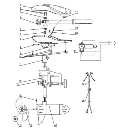 Rhino VX Náhradní Díly 44 9925716 - Vrtula 3 listá VX44/54