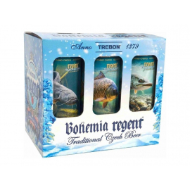 Regent Pivo Třeboňské ryby 12° 6x 0,5 l plech - Vánoční edice