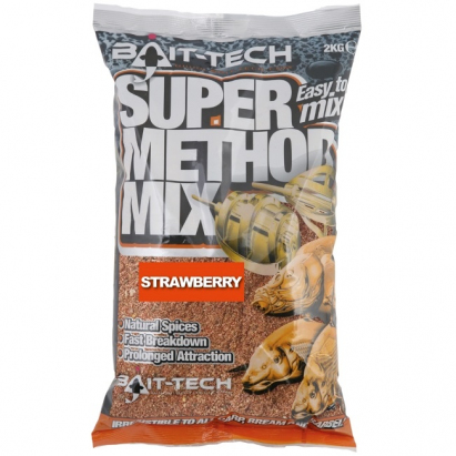 Bait-Tech krmítková směs Super Method Mix Strawberry 2 kg