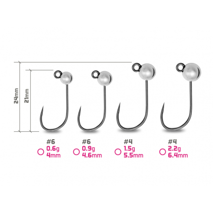 Delphin Wolframový Jig T-AREA BL Stříbrný 5 ks