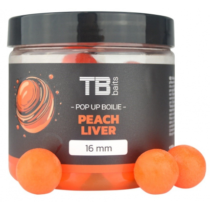 TB Baits Plovoucí Boilie Pop-Up Orange Peach Liver + NHDC 65 g 16 mm TB Baits Plovoucí Boilie Pop-Up Orange Peach Liver + NHDC 65 g 16 mm