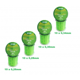 ZFISH Trade Pack Vlasec Green Cast 1000m - 40 ks