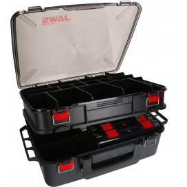 Mikado Box Twocompartment Jaws (47x34x19cm) Black 1 Pcs.