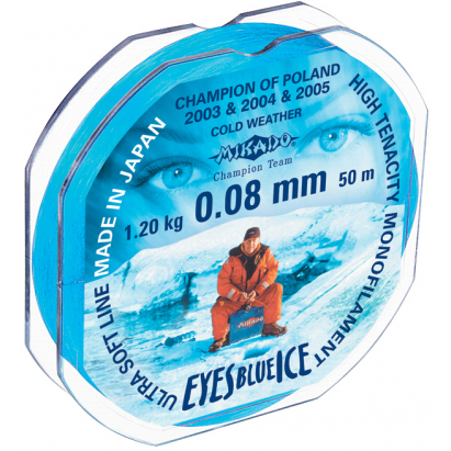 Mikado Vlasec Eyes Blue Ice 0.08mm/1.20kg/25m 10 Ks Mikado Vlasec Eyes Blue Ice 0.08mm/1.20kg/25m 10 Ks