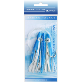 Mikado Mořský Návazec Octopus Rig 8cm Háček: 3x6/0 Modrý/bílý 1 Ks